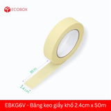  EBKG6V - Băng keo giấy khổ 2.4cm x 50m 
