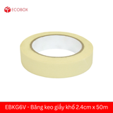  EBKG6V - Băng keo giấy khổ 2.4cm x 50m 