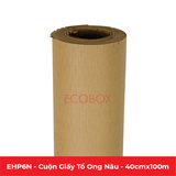  EHP6N - 0.4x100 m - Cuộn Giấy Tổ Ong Nâu Chống Sóc Đóng Hàng 