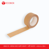  EBKG1N - Băng keo giấy Kraft - Mặt nhám viết được - 4.5cm x 35m 