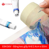  EBKG6V - Băng keo giấy khổ 2.4cm x 50m 