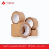  EBKG1N - Băng keo giấy Kraft - Mặt nhám viết được - 4.5cm x 35m 
