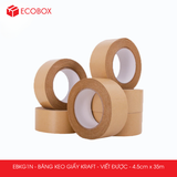  EBKG1N - Băng keo giấy Kraft - Mặt nhám viết được - 4.5cm x 35m 