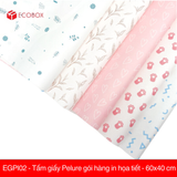  EGPI02 - Tấm giấy Pelure gói hàng in họa tiết - 60x40 cm 