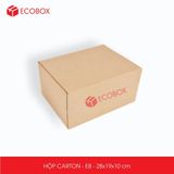  E8 - 28x19x10 cm - Thùng hộp carton 