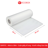  EHP5TC - 40cm x 50m - Cuộn giấy tổ ong - Kraft trắng Cao Cấp 