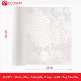  EHP7TC - 50cm x 25m - Cuộn giấy tổ ong - Kraft trắng Cao Cấp 
