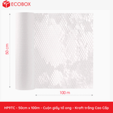 EHP9TC - 50cm x 100m - Cuộn giấy tổ ong - Kraft trắng Cao Cấp 