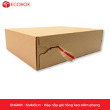  ENGK01 - 12x8x5cm - HỘP NẮP GÀI HÔNG KEO NIÊM PHONG 
