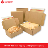  ENGK01 - 12x8x5cm - HỘP NẮP GÀI HÔNG KEO NIÊM PHONG 