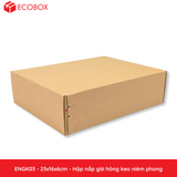  ENGK03 - 23x16x6cm - HỘP NẮP GÀI HÔNG KEO NIÊM PHONG 