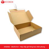 ENGK06 - 28x21x7cm - HỘP NẮP GÀI HÔNG KEO NIÊM PHONG 