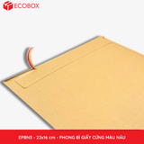  EPBN3 - 22x16 cm - PHONG BÌ GIẤY CỨNG MÀU NÂU 