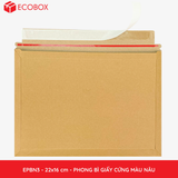  EPBN3 - 22x16 cm - PHONG BÌ GIẤY CỨNG MÀU NÂU 