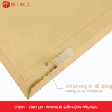  EPBN4 - 26x19 cm - PHONG BÌ GIẤY CỨNG MÀU NÂU 