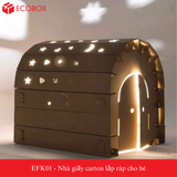  Nhà Giấy Carton Lắp Ráp Cho Bé - EFK01 