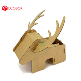  EFK03C - Đựng bút lắp ráp hình con hươu bằng giấy carton 