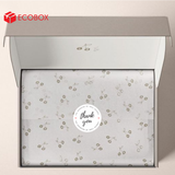  EDTT01 - Decal Thank You tròn - Trắng - In đen - 2.5cm [50 cái/pack] 