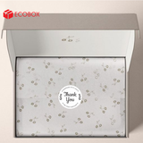  EDTT02 - Decal Thank You tròn - Trắng - In đen - 2.5cm [50 cái/pack] 