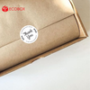  EDTT02 - Decal Thank You tròn - Trắng - In đen - 2.5cm [50 cái/pack] 