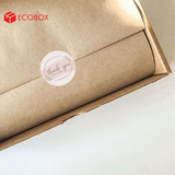  EDTT04 - Decal Thank You tròn - Trắng - In nâu - 2.5cm [50 cái/pack] 