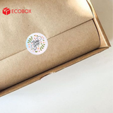  EDTT05 - Decal Thank You tròn - Trắng - In nhiều màu - 2.5cm [50 cái/pack] 