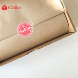  EDTT06 - Decal Thank You tròn - Đỏ - In trắng - 2.5cm [50 cái/pack] 