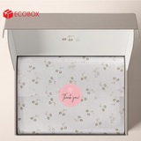  EDTT11 - Decal Thank You tròn - Hồng - In trắng đen - 2.5cm [50 cái/pack] 