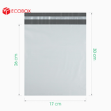  ET1TX2 - 17x30 cm - Túi nilon đóng hàng - 2 lớp - Trắng xám 