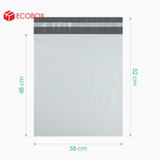  ET5TX2 - 38x52 cm - Túi nilon đóng hàng - 2 lớp - Trắng xám 
