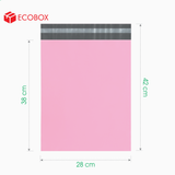 ET4HP2 - 28x42 cm - Túi nilon đóng hàng - 2 lớp - Hồng phấn 