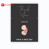  EDTV02 - Decal Thank You chữ nhật - Đen - In nhiều màu - 10.5x7.5 cm [50 cái/pack] 