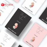  EDTV02 - Decal Thank You chữ nhật - Đen - In nhiều màu - 10.5x7.5 cm [50 cái/pack] 