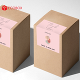  EDTV03 - Decal Thank You chữ nhật - Hồng - In nhiều màu - 10.5x7.5 cm [50 cái/pack] 