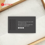  ECT01 - Card Thank you - Thiệp cảm ơn - C300 - Đen trắng - 9x5.4 cm [50 cái/pack] 