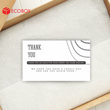  ECT04 - Card Thank you - Thiệp cảm ơn - C300 - Đen trắng - 9x5.4 cm [50 cái/pack] 
