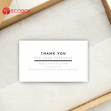  ECT05 - Card Thank you - Thiệp cảm ơn - C300 - Đen trắng - 9x5.4 cm [50 cái/pack] 