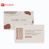  ECT06 - Card Thank you - Thiệp cảm ơn - C300 - In nhiều màu - 9x5.4 cm [50 cái/pack] 