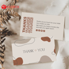  ECT06 - Card Thank you - Thiệp cảm ơn - C300 - In nhiều màu - 9x5.4 cm [50 cái/pack] 