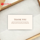  ECT07 - Card Thank you - Thiệp cảm ơn - C300 - In nhiều màu - 9x5.4 cm [50 cái/pack] 