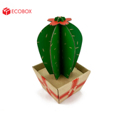  EFK04A - Cây xương rồng carton - Sao - 7x7x14 cm 