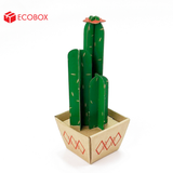  EFK04D - Cây xương rồng carton - Trụ - 7x7x18.5 cm 