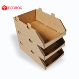  EKCG1 - Khay giấy chất cao tầng - Nâu - 20x10x10 cm 