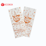  EFT1T3C - Túi bánh mì trắng in cam - "Đầu bếp" - 24x10x4 cm 