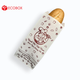  EFT1T3NN - Túi bánh mì trắng in nâu đỏ - "Đầu bếp" - 24x10x4 cm 