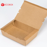  EFHD3N - Hộp giấy kraft thực phẩm - Nắp đậy - Nâu - 1200 ml 