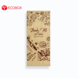  EFT1N4NN - Túi bánh mì nâu in nâu đỏ - "Best street food" - 24x10x4 cm 