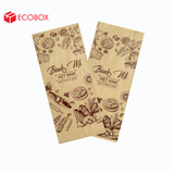  EFT1N4NN - Túi bánh mì nâu in nâu đỏ - "Best street food" - 24x10x4 cm 