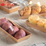  EFHP1N - Hộp giấy kraft thực phẩm - Nắp PET - Nâu - 10.5x10.5x6 cm 