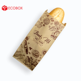  EFT1N4NN - Túi bánh mì nâu in nâu đỏ - "Best street food" - 24x10x4 cm 